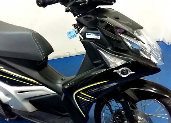 nuovo sx สีดำ อมะตะ เครื่องยนต์ หัวฉีด 125 ซีๆ กระบอกสูบไดอะซิล รถเดือน สิงหาคม ปี 57 ไมล์ 3 พันโล แถม 4 รายการ 29900