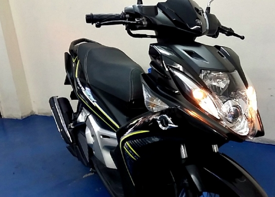 nuovo sx สีดำ อมะตะ เครื่องยนต์ หัวฉีด 125 ซีๆ กระบอกสูบไดอะซิล รถเดือน สิงหาคม ปี 57 ไมล์ 3 พันโล แถม 4 รายการ 29900