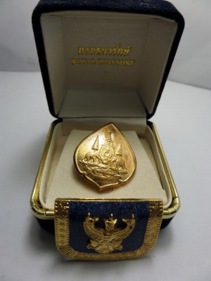 เข็มกลัดกรมธนารักษ์ฉลองสิริราชสมบัติครบ 50 ปี .