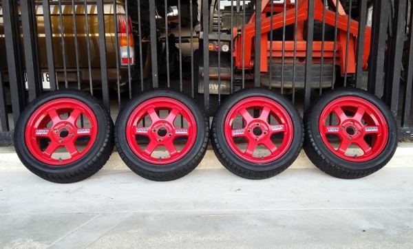 ล้อ,TE37 Red แท้ 15X6.5 Of20 4H100 ก้านยกสุดๆ 32,000