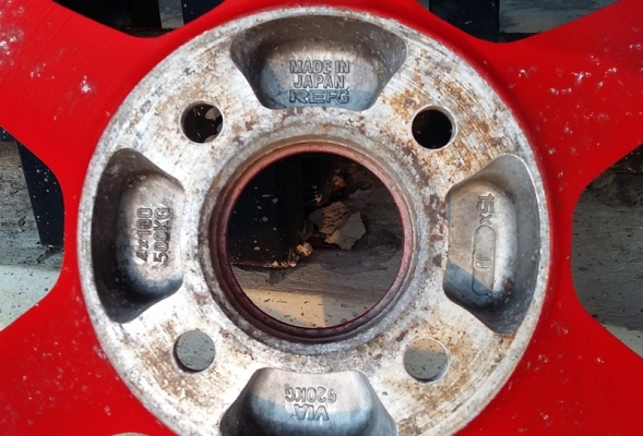 ล้อ,TE37 Red แท้ 15X6.5 Of20 4H100 ก้านยกสุดๆ 32,000