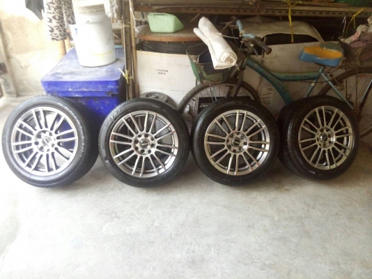 สุดคุ้มแม็กสปูน 15 พร้อมยางสภาพดี สวยเหมือนใหม่ 6900 บาท