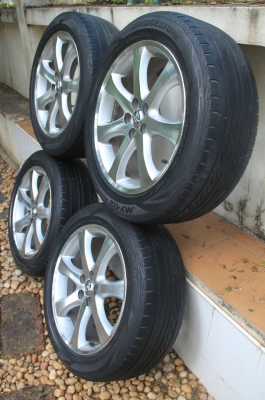 ล้อแม๊คใส่รถ โตโยต้า wish พร้อมยางขอบ 5 รู 100 ขอบ 17 ล้อแม๊คใส่รถ โตโยต้า wish พร้อมยางขอบ 5 รู 100 ขอบ 17