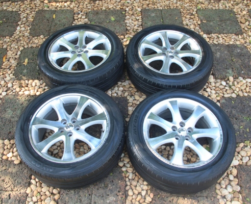 ล้อแม๊คใส่รถ โตโยต้า wish พร้อมยางขอบ 5 รู 100 ขอบ 17 ล้อแม๊คใส่รถ โตโยต้า wish พร้อมยางขอบ 5 รู 100 ขอบ 17