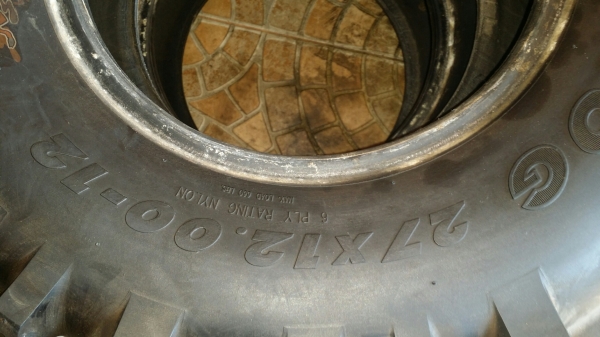 ขาย ยางATVขอบ 12 เป็นยางลุย มี 4เส้น สภาพ 95\% ขาย 8200