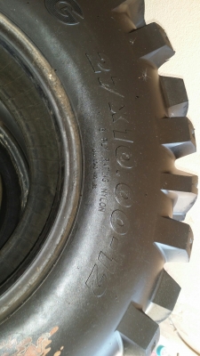 ขาย ยางATVขอบ 12 เป็นยางลุย มี 4เส้น สภาพ 95\% ขาย 8200