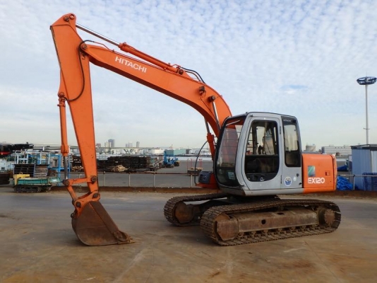 ขายรถแบคโฮ HITACHI EX120-5 ‪#&lrm;1E4‬-50759 1996Yr 4878Hr รถเก่าญี่ปุ่นไม่เคยใช้งานในไทยครับ