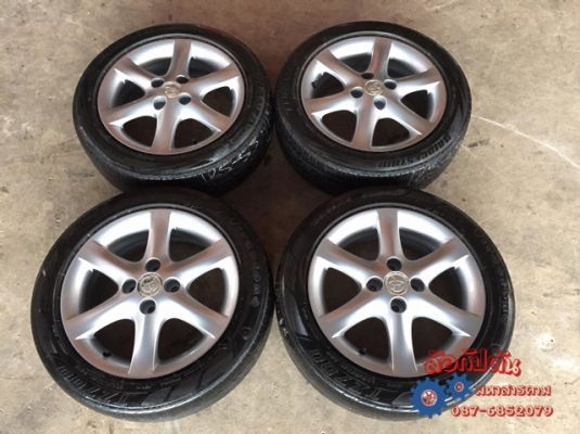 แม็กเดิม Toyota altis ขอบ15 4รู100 พร้อมยาง Bridgestone 185-55R15
