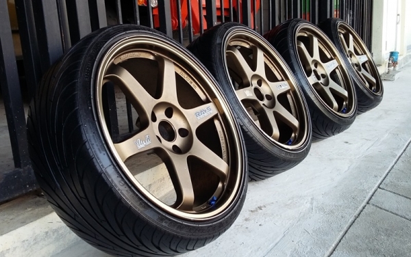 ล้อ,TE37 (BR)19"F8.5+22 R9.5+36 5H114.3 ติดยาง 57,000