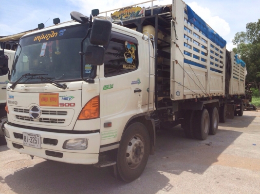 ขายด่วน รถสิบล้อดั้มพ์พ่วงแม่ลูก  hino  mega260 ปี 54 รถติดก๊าซ  สภาพดีมา พร้อมใช้งาน