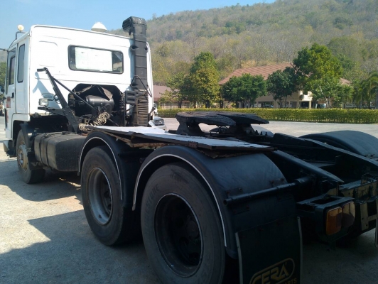 สิบล้อ1เพา หัวลาก VOLVO 320เพาเดียว ปี45 พร้อมห่างพื้นเรียบ 3คาน สภาพดีสวยพร้อมใช้ ทะเบียนพร้อมโอน