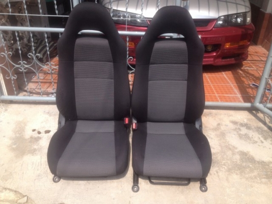 เบาะ TOYOTA MRS ดำผ้าลายเก่าญี่ปุ่นสภาพสวยไม่มีขาดไม่มียุบมีรางครบ