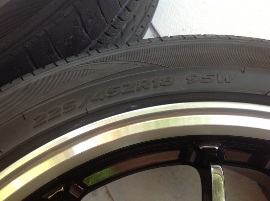 ล้อขอบ18"พร้อมยางhankook