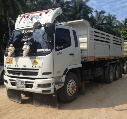 สิบล้อ มิตซู 270ยูโร ปี56 แม่ลูก2คาน ดั้มสามมิตแท้ สภาพดีสวยจัดบางเดิมทั้งคันใช้งานวิ่ง19&times;,&times;&times;&times;กม เล่มทะเบียนพร้อมโอน