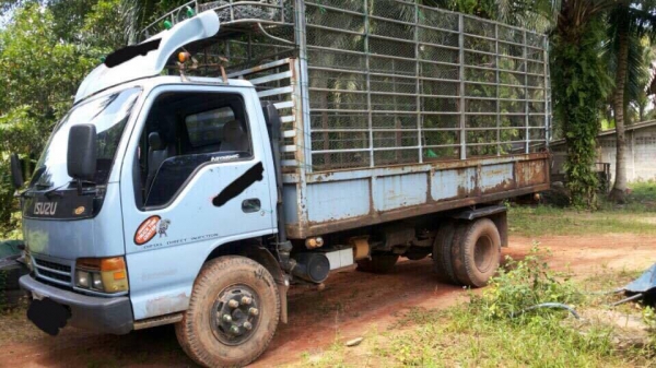 รถดั้ม 6 ล้อ ISUZU NPR66LX5S รถห้างแท้ ปี 43 เครื่อง 120 แรง