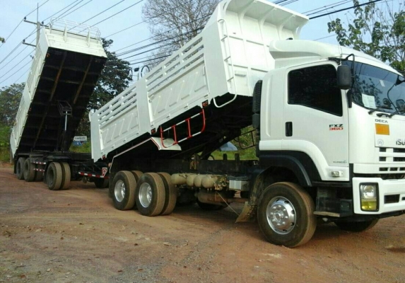 สิบล้อ อีซูซุ 360ปี56 แม่ลูก3คาน ดั้มสามมิตแท้ สภาพดีสวยกริ๊ปเดิมทั้งคันใช้งานวิ่งแค่ 120,000กม. เล่มทะเบียนพร้อมโอน