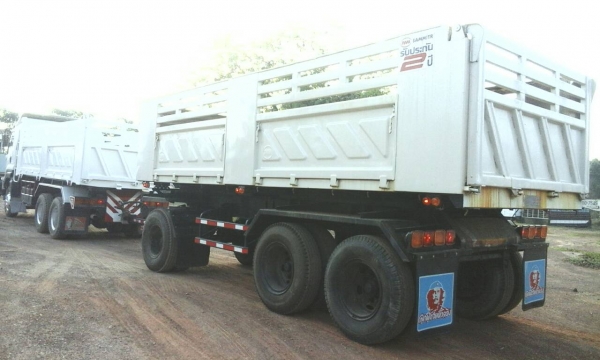 สิบล้อ อีซูซุ 360ปี56 แม่ลูก3คาน ดั้มสามมิตแท้ สภาพดีสวยกริ๊ปเดิมทั้งคันใช้งานวิ่งแค่ 120,000กม. เล่มทะเบียนพร้อมโอน