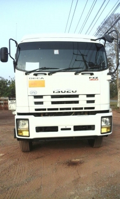 สิบล้อ อีซูซุ 360ปี56 แม่ลูก3คาน ดั้มสามมิตแท้ สภาพดีสวยกริ๊ปเดิมทั้งคันใช้งานวิ่งแค่ 120,000กม. เล่มทะเบียนพร้อมโอน