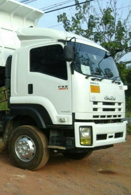 สิบล้อ อีซูซุ 360ปี56 แม่ลูก3คาน ดั้มสามมิตแท้ สภาพดีสวยกริ๊ปเดิมทั้งคันใช้งานวิ่งแค่ 120,000กม. เล่มทะเบียนพร้อมโอน