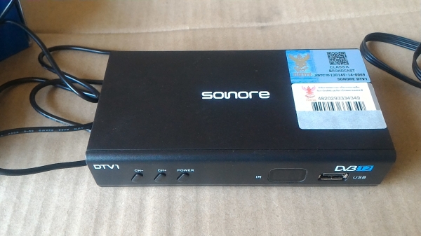 กล่องรับสัญญา TV ดิจิตอลด ยี่ห้อ sonore รุ่น DVB T2 ภาพชัด FULL HD ของใหม่ ( มีแค่ 25 กล่อง)