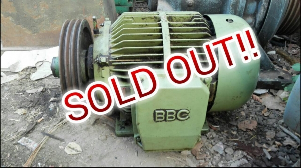 ==== SOLD ==== มอเตอร์ BBC Germany 60 HP. 1465 RPM. 380V. สภาพใหม่ 95\% วิ่งเงียบ สดนอกพร้อมใช้.