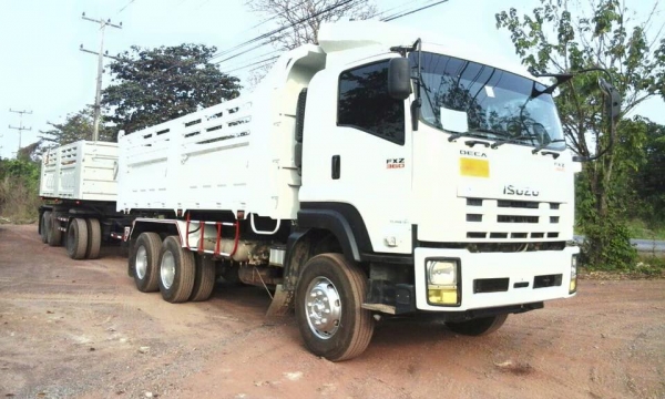 ขายรถสิบล้อ ISUZU DECA FXZ360แรง ปี56 พ่วงแม่ลูก ราคาขาย 2,750,000 ต่อรอง สนใจ 0932795977 คุณสุชาติ จัดไฟแนนซ์ได้ 2,100,000-2,350,000 ขึ้นอยู่ที่เคดิต รายละเอียดรถ ปีรถจดทะเบียน 2555 เลขแซสซีส์ FXZ77QDF1H เลขเครื่อง 6UZ14 360แรงม้า เกียร์ ZF ดัมพ์สามมิตร
