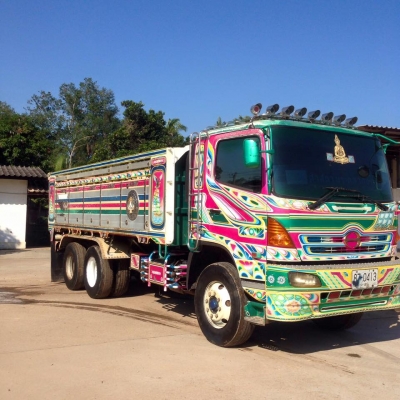 ขายรถสิบล้อ HINO FM2P 320แรง ไฮสปิด ปี49 ดั้มมิเนียม อู่ ST เทเลอร์ มีระบบลากพ่วง