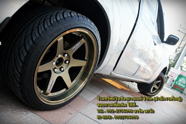 TE37 ก้านตรงขอบ18 ใส่NAVARA เพียงชุดละ 29,000 บาท