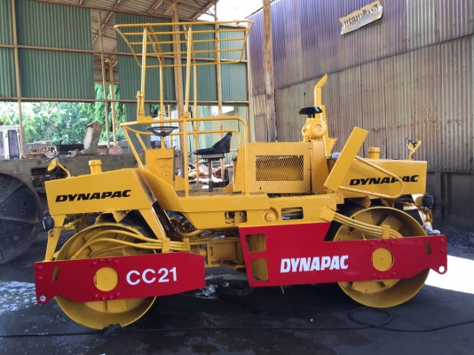 ขายด่วนรถบด2ล้อเหล็กสั่นหน้าสั่นหลังขนาด7ตัน DYNAPAC CC21พร้อมใช้งาน เล่มทะเบียน