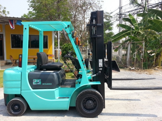 โฟคลิฟท์ Mitsubishi 2.5ตัน เสา 3เมตร ดีเซล ยางตัน ล้อคู่ นำเข้าจาก ญี่ปุ่น +++ สวยมาก พร้อมใช้งาน ขายถูก 090-986-2521