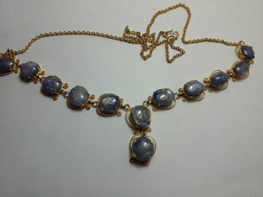 สร้อยคอพลอยยี่หร่าพม่า