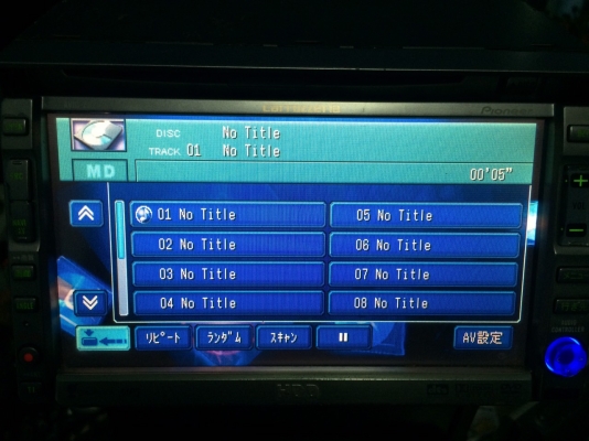 Pioneer AVIC-ZH25MD HDD30GB DVD-RW NTSC MP3-RW CD-RW MD-RW แผ่นแท้ แผ่นไลท์อ่าน AUX Vedio in Vedio out Camera Back จอทัชสกรีน ปรับระดับจอ ปรีเอ้า1ชุด ต่อทีวีดิจิตอลได้ Made in Japan มือ2 ญี่ปุ่น