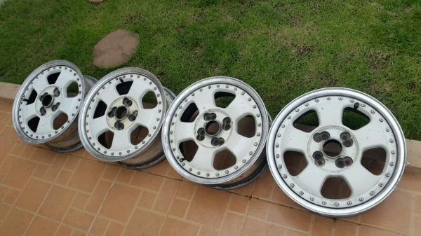 แม็ก2ชิ้นแท้ขอบ15x6 4/100