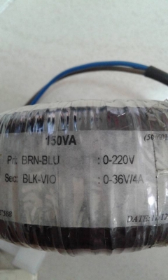 หม้อแปลง เข้า 220 โวล์ ออก 36 โวล์ 4 แอมป์ หม้อแปลง เข้า 220 โวล์ ออก 36 โวล์ 4 แอมป์