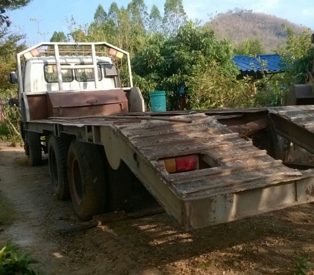 สิบล้อ 2เพา ท้ายลาก ฮีโน่ FM3H195แท้ สโลส 2เพา บรรทุกแม็คโค 200 สภาพดีเดิมๆพร้อมใช้งาน ทะเบียนพร้อมโอน