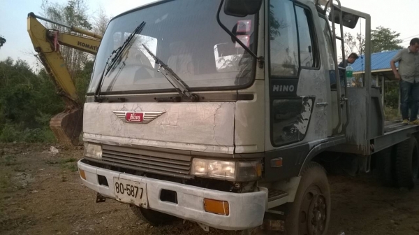 สิบล้อ 2เพา ท้ายลาก ฮีโน่ FM3H195แท้ สโลส 2เพา บรรทุกแม็คโค 200 สภาพดีเดิมๆพร้อมใช้งาน ทะเบียนพร้อมโอน