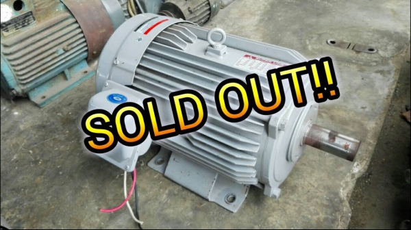 ==== SOLD ==== มอเตอร์ Mitsubishi 10 HP. 1430 RPM. 380V. Type SF-JR สภาพใหม่ 95\% วิ่งเงียบพร้อมใช้งาน.