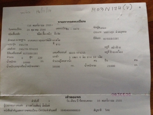ขาย มิตซูบิชิ เทอร์โบ TF - 4215  เดิมๆ