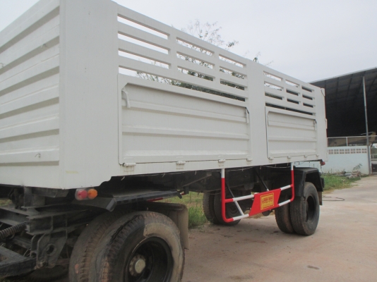 หางพ่วง 2เพลา ดั้ม สีขาว