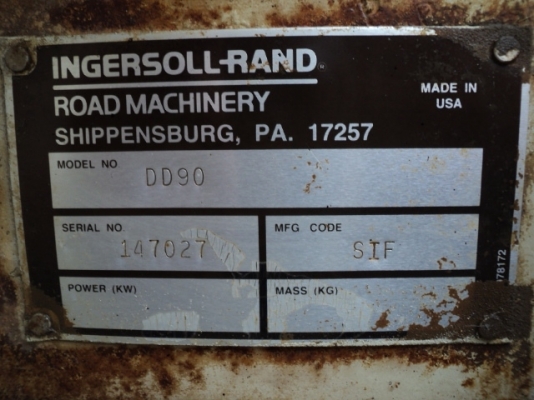 มาแล้วค่ะ รถบดเบรคดาว สั่นสะเทือน 9 ตัน ingersollrand รุ่น DD90 #147027 ติดต่อ ใหม่ 061-4194022