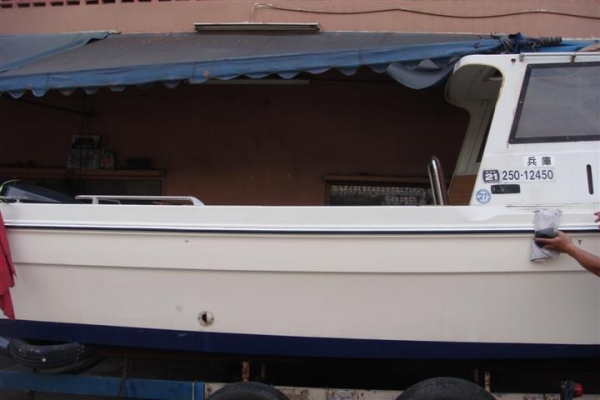 ขายเรือตกปลา yamaha f22-4 กาบสูงเครื่อง yamaha 115