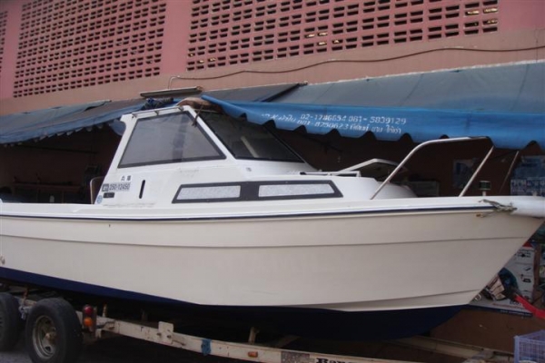 ขายเรือตกปลา yamaha f22-4 กาบสูงเครื่อง yamaha 115