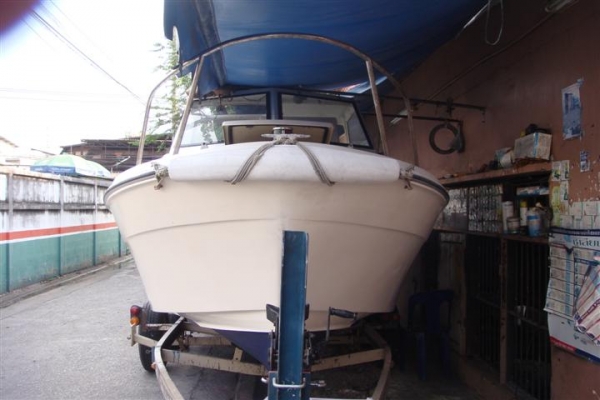 ขายเรือตกปลา yamaha f22-4 กาบสูงเครื่อง yamaha 115