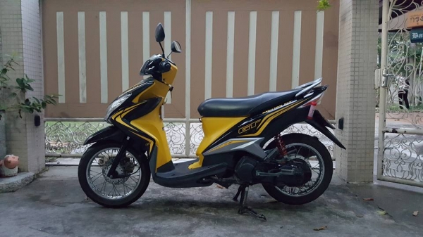 ขออนุญาติขาย YAMAHA MIO 125 GT รุ่นล่าสุด เหลืองดำ โอนให้ฟรี