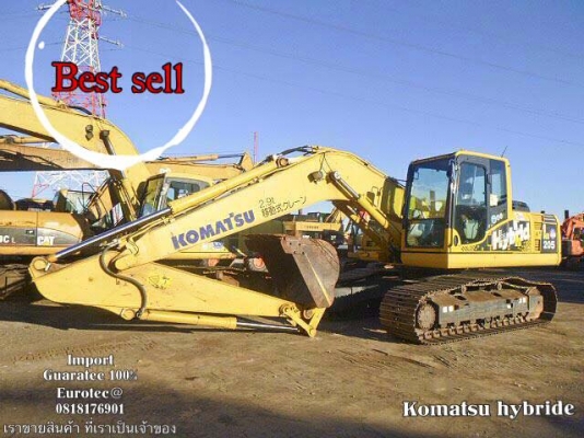 ขาย รถkomutsu hybride จำหน่าย รถ เครื่องจักร นำเข้า100\% อปกรณ์ทุกชิด ราคาถูก eurotec. 0818176901