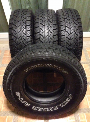 ยาง All Yokohama 265 75 16 กลางปี15 ใช้มาอาทิตย์เดียว เนื้อนิ่มดอกป้ายแดง ไม่มีปะ ใช้กันลืม ประหยัดไป5-6พัน