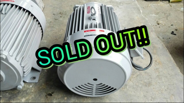 ==== SOLD ==== มอเตอร์ Mitsubishi 5 HP. 220V. Type SCL- KR 2 สายไฟบ้าน สภาพป้ายแดงขึ้นงานเดือนเดียว!!