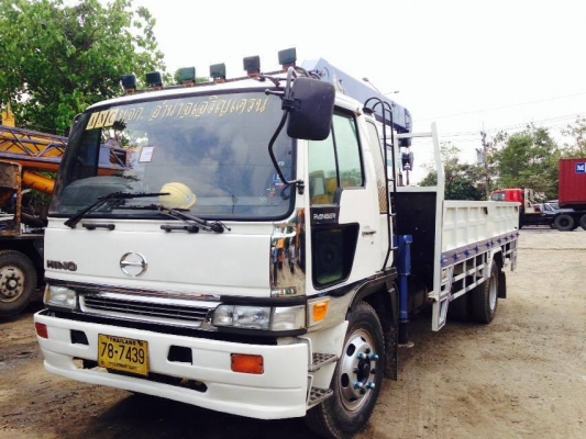 ขายรถ ฮีโน่ 6ล้อ ติดเครน 3.6ตัน สภาพพร้อมใช้งาน
