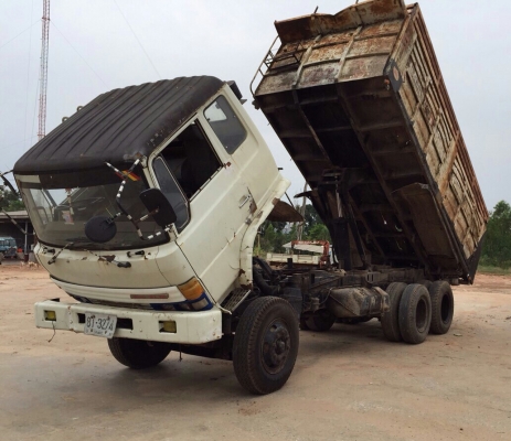 สิบล้อ ฮีโน่ FL17 EH700 สโลส 2เพา ดั้ม12ตัน สภาพพร้อมใช้งาน ทะเบียนพร้อมโอน