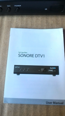 กล่องรับสัญญา TV ดิจิตอลด ยี่ห้อ sonore รุ่น DVB T2 ภาพชัด FULL HD ของใหม่ ( มีแค่ 25 กล่อง) ของใหม่ อุปกรณ์ครบพร้อมใช้งาน ใช้ไฟได้ 100- 240 V.
